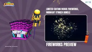 250 Robux | Midnight Striker Bundle - Fireworks Playground (BETA)