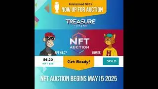 Watch Treasure NFT Token Auction New Update of #TreasureNFT #treasurefun #shorts #tuft #nft