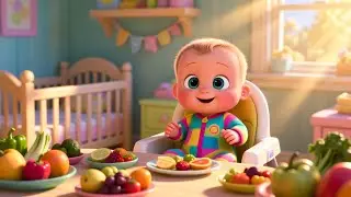 Lunchtime with Baby 🍽️🎶 Fun Mealtime Song for Kids | Preschool Nursery Rhyme
