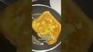 French toast with pancit canton #breakfast #food #cooking