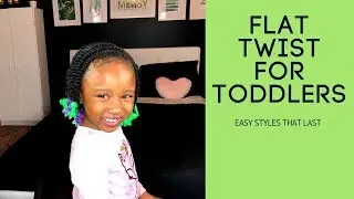 How to flat twist | Kids | Natural | Natural Hairstyles | Natural Hair Growth | Length | Kids Hair