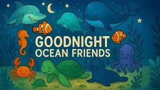 Goodnight Ocean Friends | Calming Bedtime Story with Relaxing Music for Babies & Toddlers
