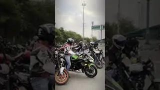 all biking group meet-up in Gurgaon #shorts #short #superbike #kawasaki