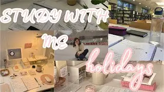дневник выпускницы #4/ study with me/ каникулы одиннадцатиклассницы/ школьный влог/стади виз ми