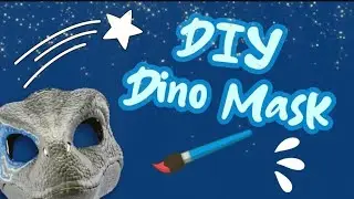 Decorating a Dino Mask (part 1)