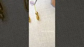 Easy Buttas Stitch | No End Knot | Shobika Aari Work Tamil Class🦋