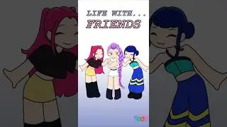 RUMI - Life with Friends - KPOP DEMON HUNTER✨#Cartoon #trend #shortvideo #Funny #rumi #huntrix