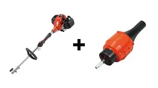 Combi motor (PAS) with blower attachment