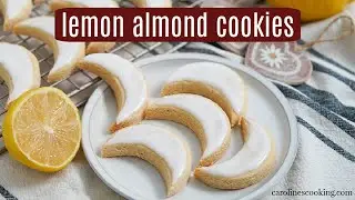 Lemon almond cookies