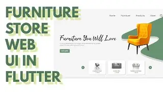 Furniture Store Web App UI - Speed Code - FLUTTER | Simple | Clean | UI