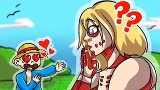 😍 LA TITÁN HEMBRA ES MI NOVIA EN MINECRAFT 🥰