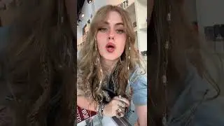 Blonde Woman's Expressive Lip Movements and Playful Expressions#expressive #jewelry