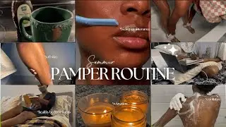 RELAXING SUMMER PAMPER ROUTINE | healthy bedtime habits, soft skin body care, haircare, and more&hellip;