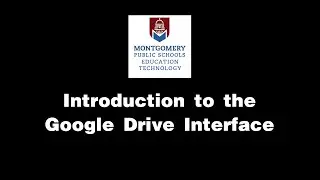 Introduction to the Google Drive Interface