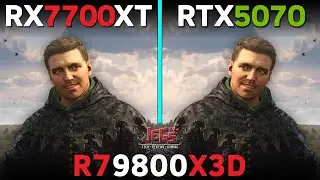 RX 7700 XT vs RTX 5070 | R7 9800X3D | Tested in 15 games