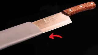 Great creative idea! From sharp knife with PVC pipe