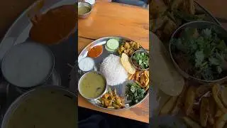Dal Bhat from one of our camp Restaurant #nepal #food #dalbhat #foodie #mrbeast