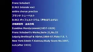 Franz Schubert D.963 Intende voci entire chorus practice