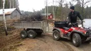 Honda Foreman With rv4000 trailer