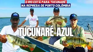 MUITO TUCUNARÉ NO RIO GRANDE, UMA FARTURA DE AZULÃO NA PESCARIA NA REPRESA DE PORTO COLÔMBIA