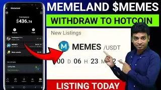 MEMELAND WITHDRAW TO HOTCOIN | $MEMES COIN WITHDRAW | MEMELAND AIRDROP | #memes @CryptoSanjit