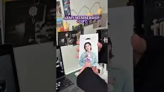 ARMY MEMBERSHIP CARD & GIFT💜 #army #kpop #unboxing #bts #btsarmy