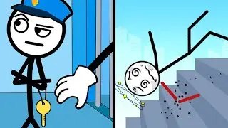 Thief Puzzle Game vs Ragdoll Break: Kick Loser &mdash; Walktrough Funny Gameplay, ASMR Best Android iOS