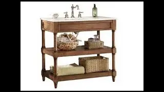 Open Bathroom Vanity