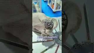 FPV motor rotor insert magnetic steel machine,Automatic magnetic steel insert machine.