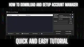How To Run Multiple Roblox Accounts At One Time | Roblox Account Manager Setup