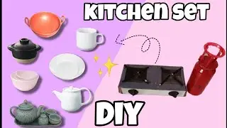 Diy cute mini kitchen set 🙂👍✨