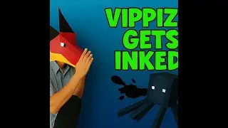 Minecraft Part 7 -  Vippize Gets Inked!(Scary Squid Surprise)
