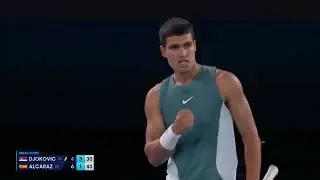 Djokovic vs Alcaraz: Epic Tennis Showdown with Break Point Drama! #shorts