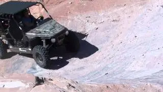 Joyner Trooper going up Wipeout Hill Moab Utah