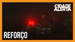 Mais viaturas chegam à região de chácaras em busca de Lázaro