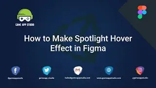 How to Make spotlight hover effect in Figma  | Designing | Game App Studio