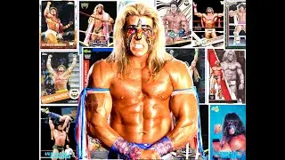 Ultimate Warrior:  Career Retrospective Wrestling Cards WWE WWF WCW #wwe #warrior #prowrestling