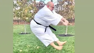 Joel Saltzman Doing Karate