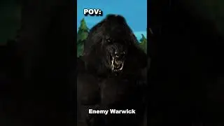 Enemy Warwick: God Mode. Teammate Warwick: Tutorial Bot. #shorts