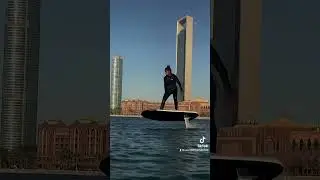 #efoil #emirates Palace hotel Abu Dhabi #unitearabemirates #watersport #viralvideo