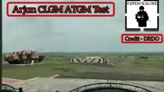 Arjun tank fires anti tank missile - CLGM TEST FIRED