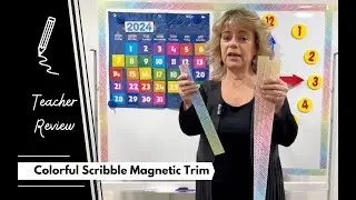 Make your whiteboard POP with color with this colorful MAGNETIC border trim!