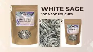 Witchy Pooh's White Sage - Clusters & Loose Leaves, Caffeine Free