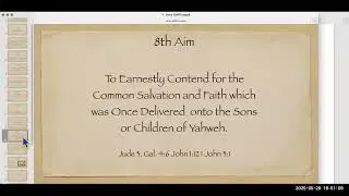 Thursday May 29, 2025  Verification of the Pattern through Biblical History