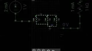 dc parallel circuir different current flow every resistance.. circuit analysis animation.
