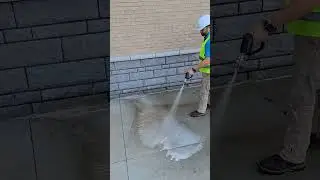 💦 Pressure washing new construction concrete