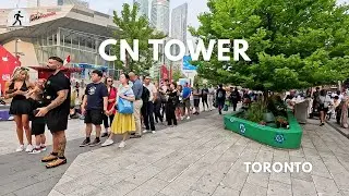 CN TOWER & TORONTO RAILWAY MUSEUM- Downtown Toronto #torontowalk