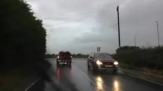 Driving On The A4104 & A38 From Pershore To Worcester, Worcestershire, England 25th June 2021