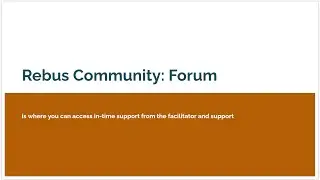 Tutorial - Set Up Your Rebus Community Forum Account