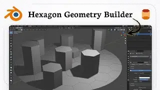 How to make a hexagon in Blender (Polygon Build)